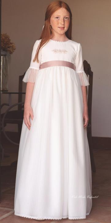 Vestido de Comunión LYSANDRA 2026 – Eva Martínez Artesanía [1]