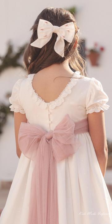 Vestido de Comunión “Lara” 2026 – Eva Martínez Artesanía [3]