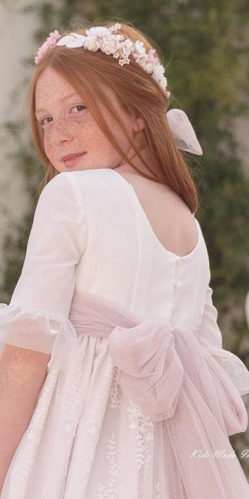 Vestido de Comunión Leonella 2026 – Eva Martínez Artesanía [3]