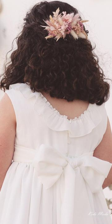 Tocado de Flores para Comunión “LIA” – Eva Martínez Artesanía 2026 [2]