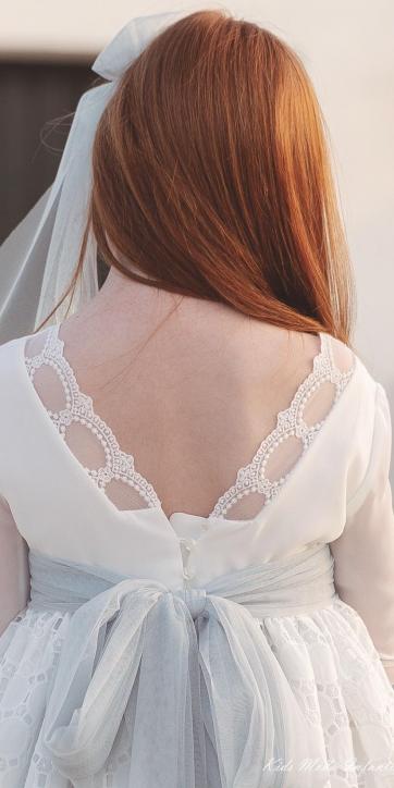 Vestido de Comunión Corto Lucelia 2026 · Eva Martínez Artesanía · Kids Moda Infantil [3]