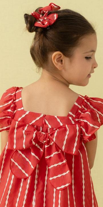 Vestido niña vestir rojo evase Basmartí [1]