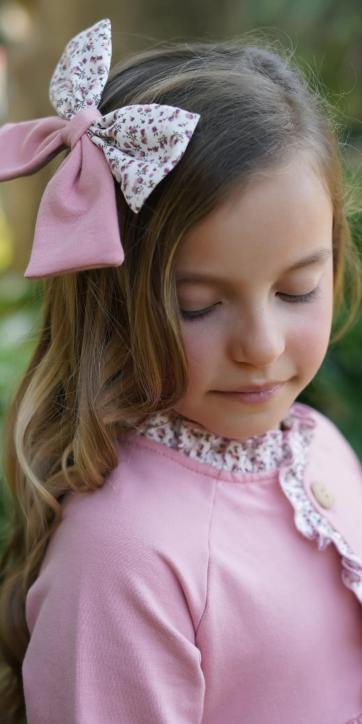 Vestido niña felpa rosa empolvado Marena Moda Infantil Oeste [2]