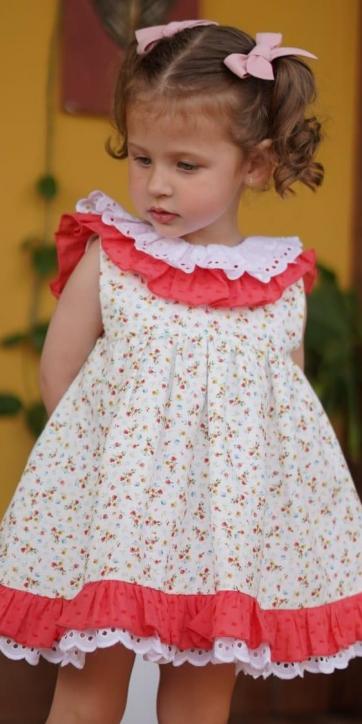 Vestido niña vestir estampado flores corales de Lor Miral [0]