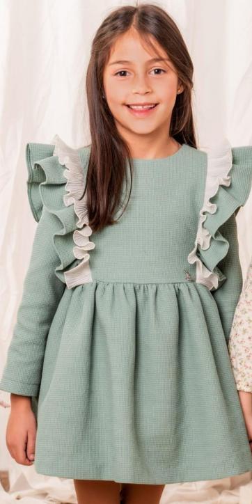 Vestido niña vestir verde Nekenia colección Francia