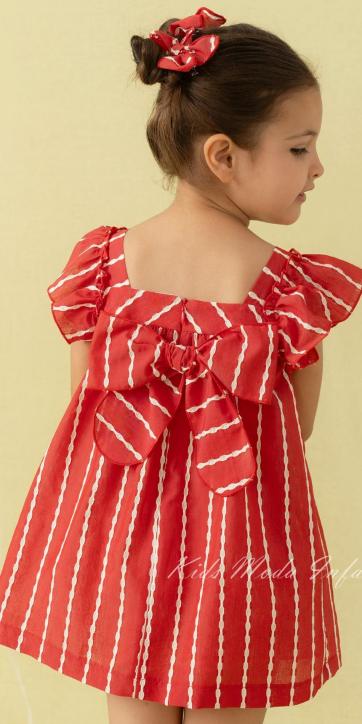 Vestido niña vestir rojo evase Basmartí [2]