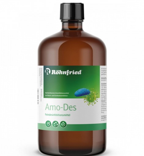  Rohnfried Amo-Des 1 Litro (Desinfectante Altamente Efectivo Contra Bacterias, Virus Y Hongos)