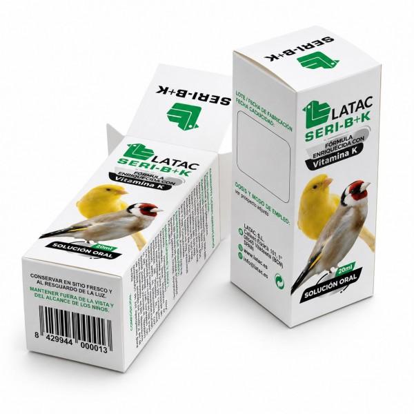 Latac Seri-B+K 20ml (fórmula enriquecida con vitamina K para la cría y situaciones de estrés)