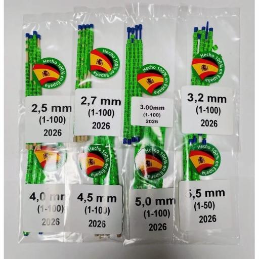 Anillas 2.5 del año silvestres 2026 verde policarbonato [0]