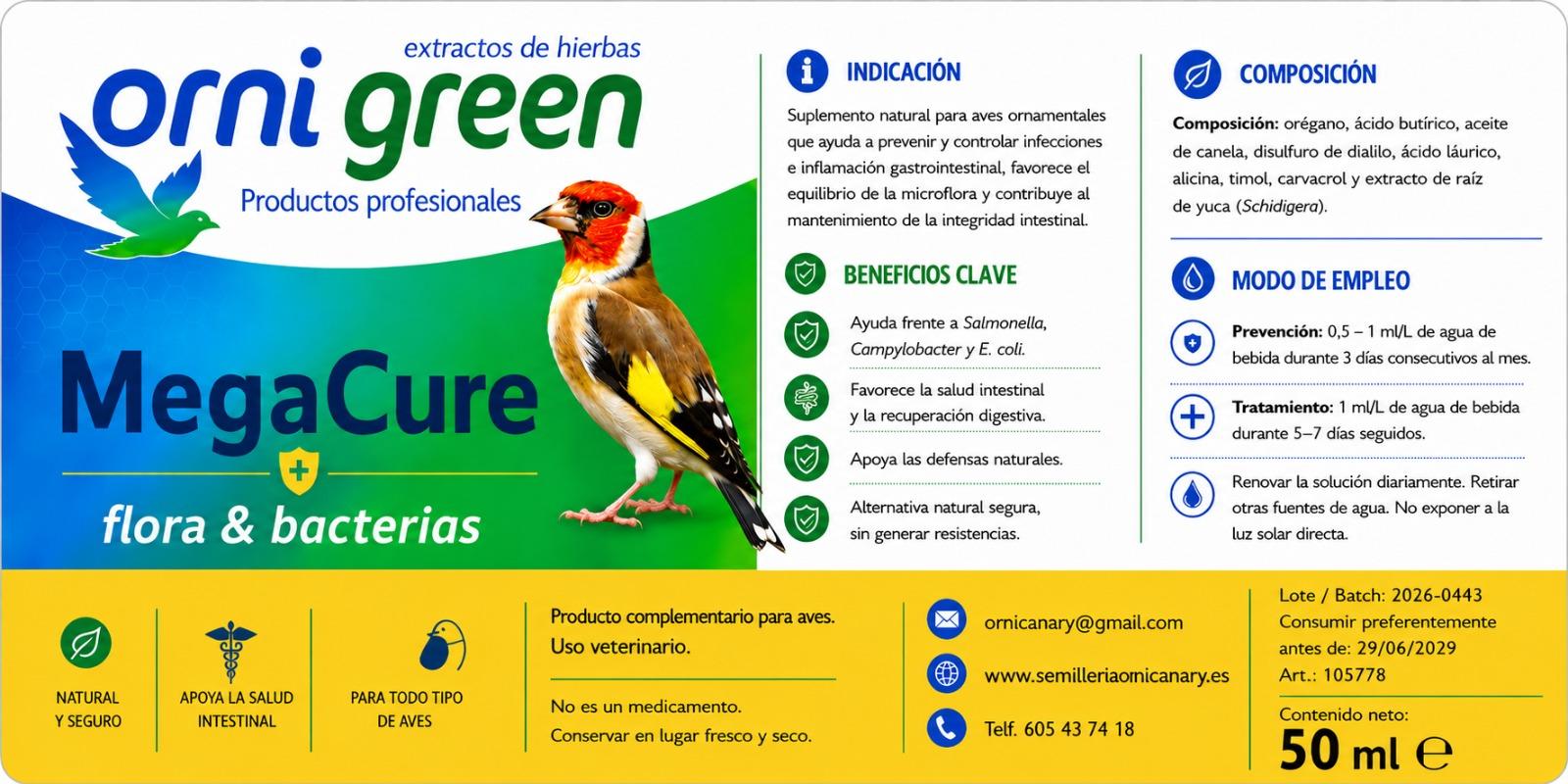 MegaCure+ Flora & Bacterias 50ml