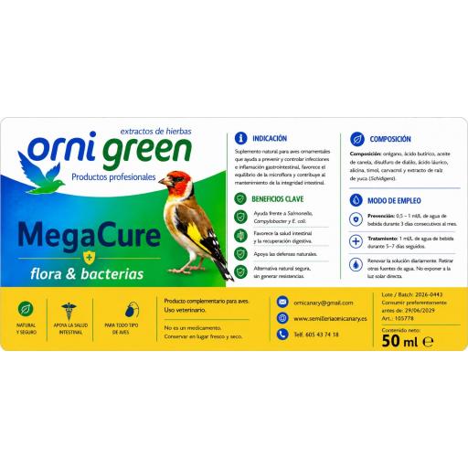 MegaCure+ Flora & Bacterias 50ml