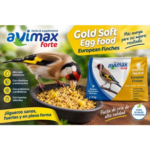 Avimax pasta de cria seca con huevo con prebioticos probioticos vitaminas aminoacidos y insectos