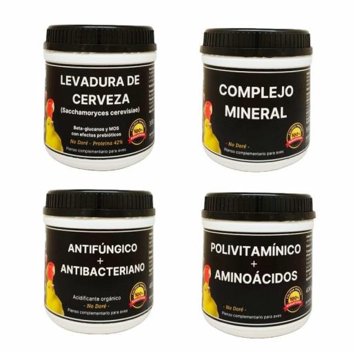 Pack «XL» Aditivos para la pasta de cría, muda y mantenimiento SB Animal