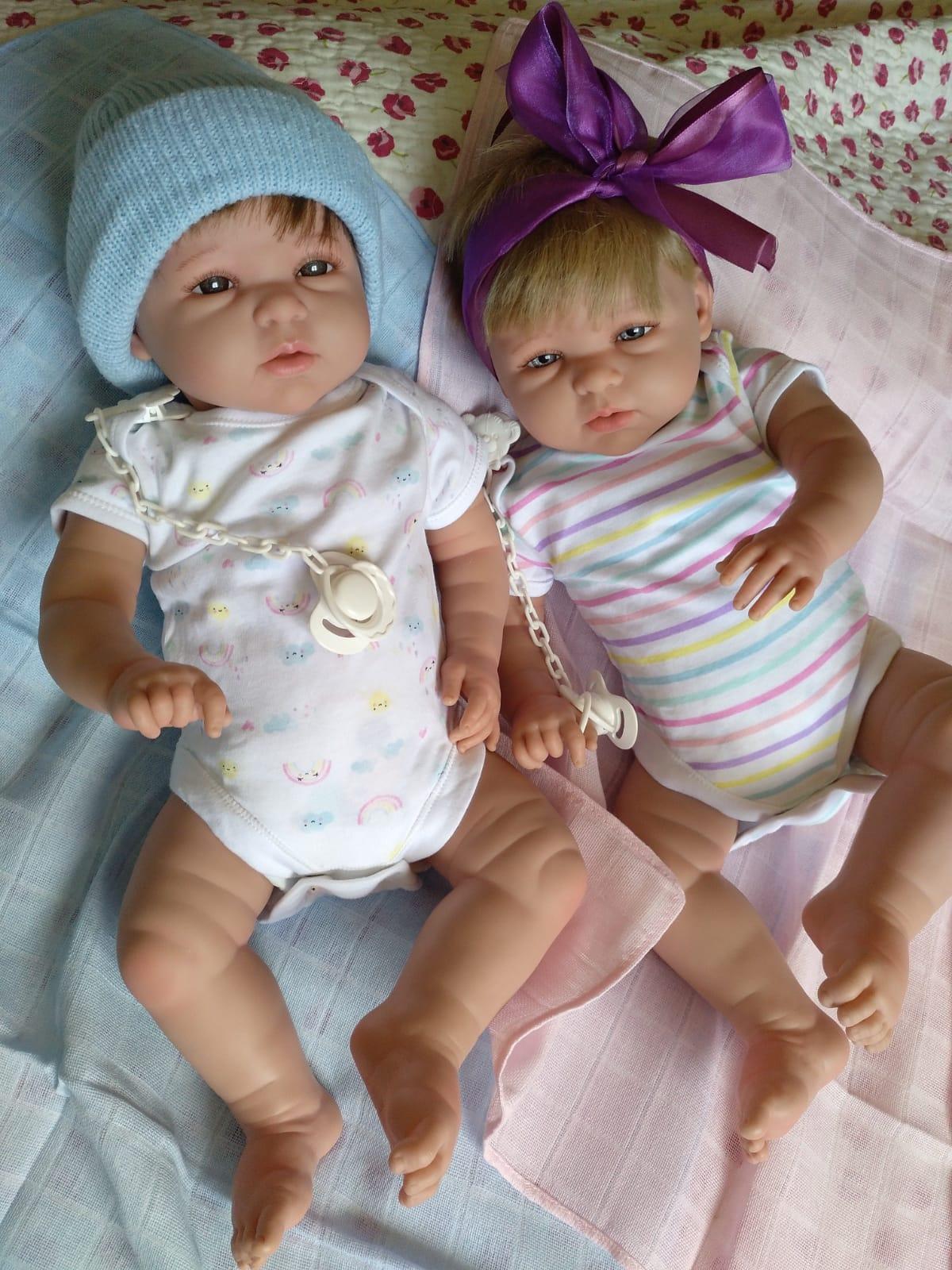 gemelos reborns Bruno y Valeria