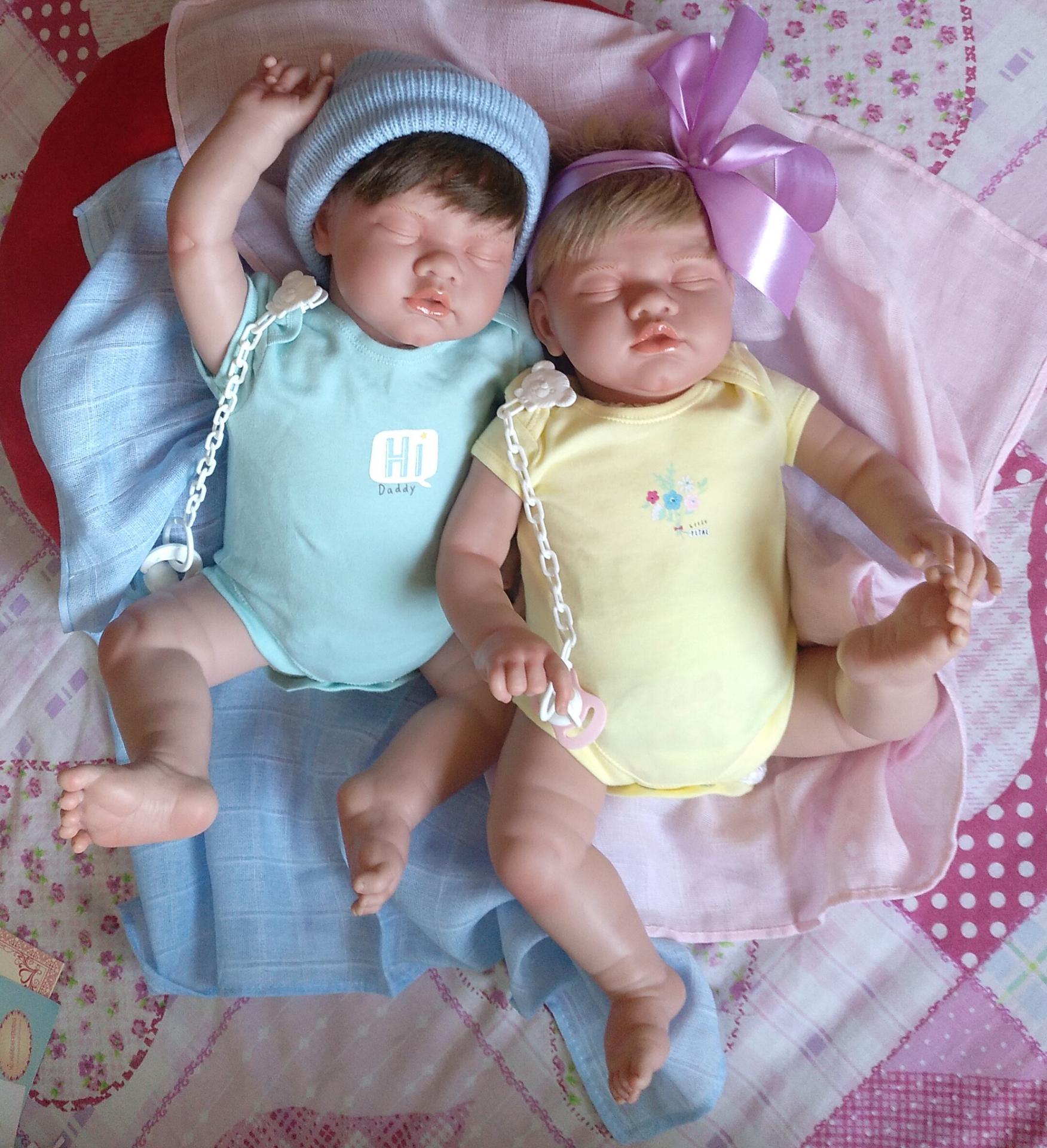 ROMÁN y NEREA... mellizos reborns "Real Baby":