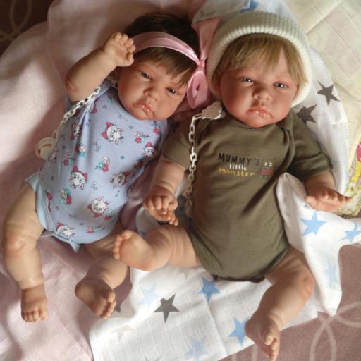 Bebés reborns mellizos NAIM y CINTHYA: "Real Reborns Prematuros" [0]