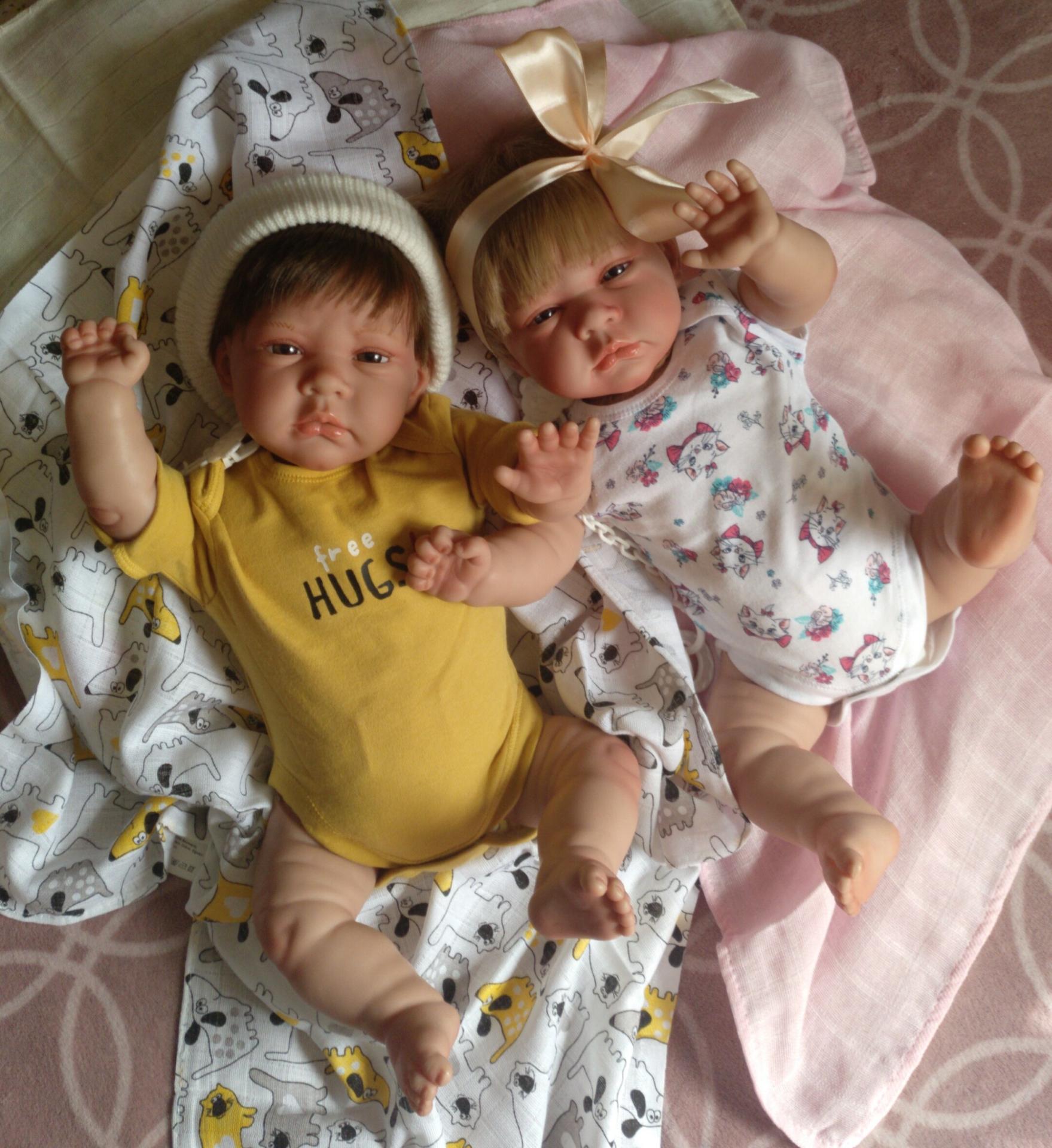 Bebés reborns mellizos VÍCTOR y DUNIA: "Real Reborns Prematuros"