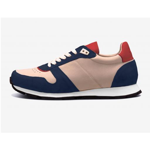 SNEAKER ZESPA ZSP6 NUBUCK ROUGE / CHAUX [0]