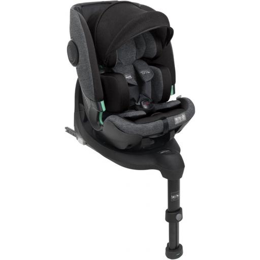 Chicco Bi-Seat i-Size Air con base Black Air - Asiento de coche Gr. 0+/1/2/3 