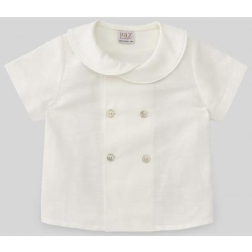 PAZ RODRIGUEZ  CAMISA LINO CRUZADA CEREMONIA V24 006-150496
