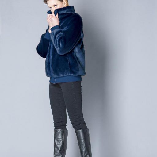 SCRIPTA COAT BUMPER REF 195040 COLOR NAVY  