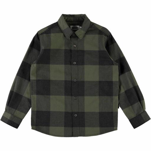 MOLO KIDS CAMISA REF 1S21C205 RUSSY 8322 GREEN CHECK