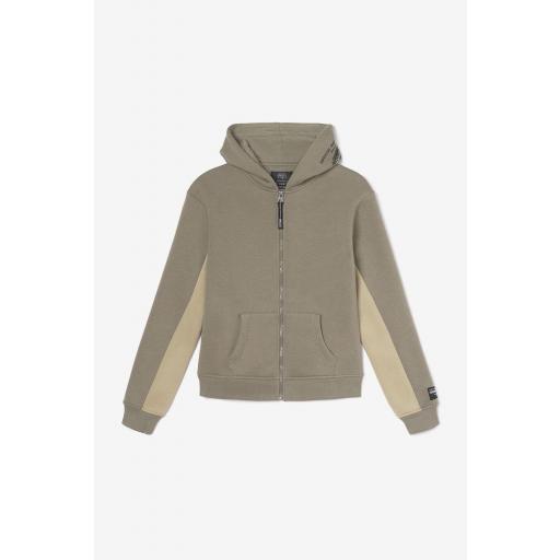 LE TEMPS DES CERISES SUDADERA  METROBO CON CAPUCHA BEIGE OSCURO