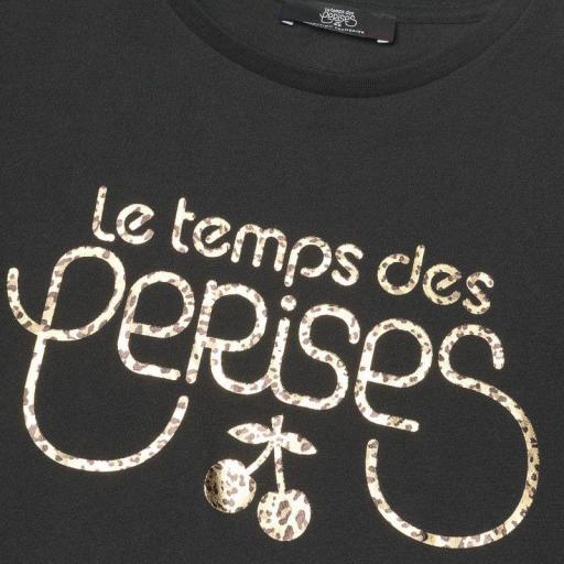 LE TEMPS DES CERISES CAMISETA OZBAGI NEGRO Y DORADO [2]