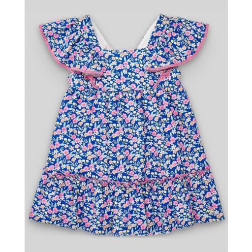 PAZ RODRIGUEZ VESTIDO INFANTIL ESTAMPADO FLORES COLECCION FLOWERS REF 004-151582