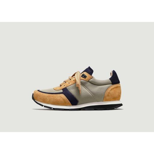 SNEAKER ZESPA ZSP6 TEXTILE NAVY / TAUPE [0]