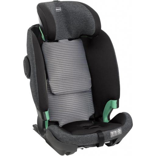 Chicco Bi-Seat i-Size Air con base Black Air - Asiento de coche Gr. 0+/1/2/3  [3]