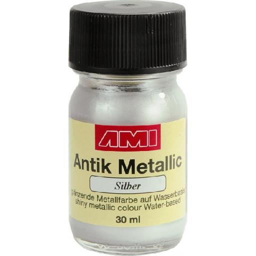 AMI ANTIK METALLIC SILBER  30ML REF 501556