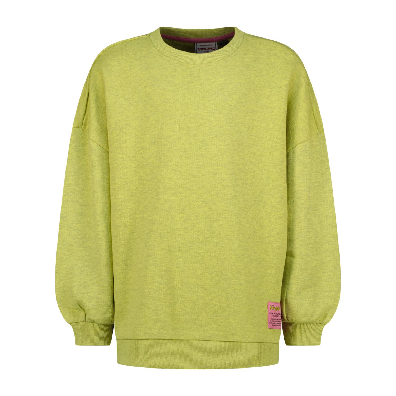 VINGINO AW26KG340070 ICON MELANGE ROUND NECK FRESH LIME