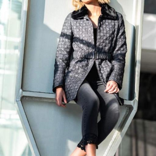 CRISTINA BARROS COAT REFERENCIA 1921043 COOR 1 BLACK  