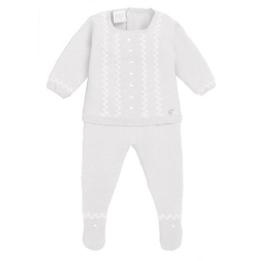 PAZ RODRIGUEZ JUBON NIÑO M/L  MAS POLAINA MODELO IRIS COLOR CRUDO/BEIGE REF 003/121471