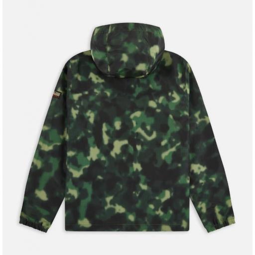 NAPAPIJRI RAINFOREST FREESTRIDER AOP ANORAK NP0A4GGAF9V1 CAMO GRN [2]