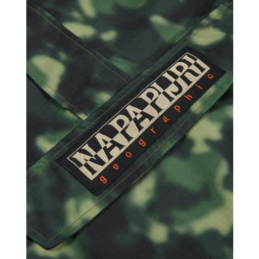 NAPAPIJRI RAINFOREST FREESTRIDER AOP ANORAK NP0A4GGAF9V1 CAMO GRN [3]