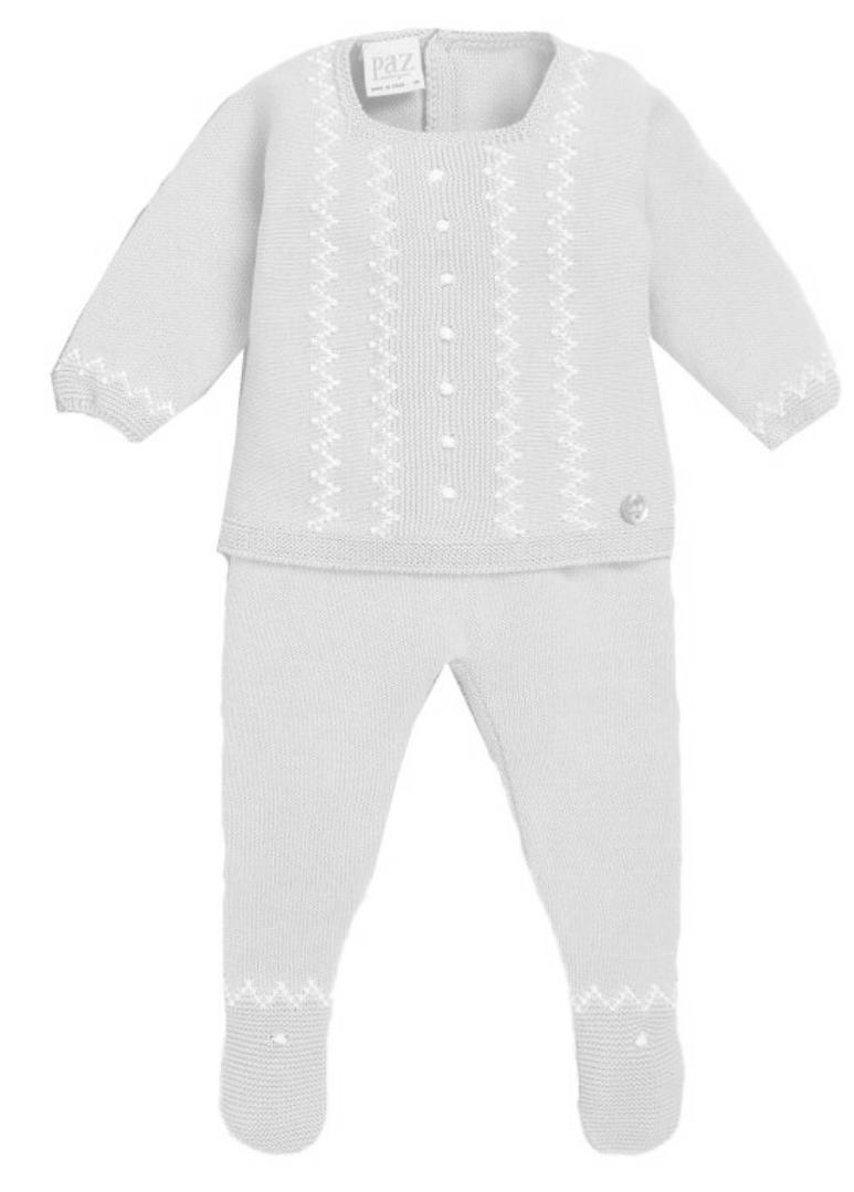 PAZ RODRIGUEZ JUBON NIÑO M/L MAS POLAINA COLOR CRUDO MODELO IRIS REF. 003-121471