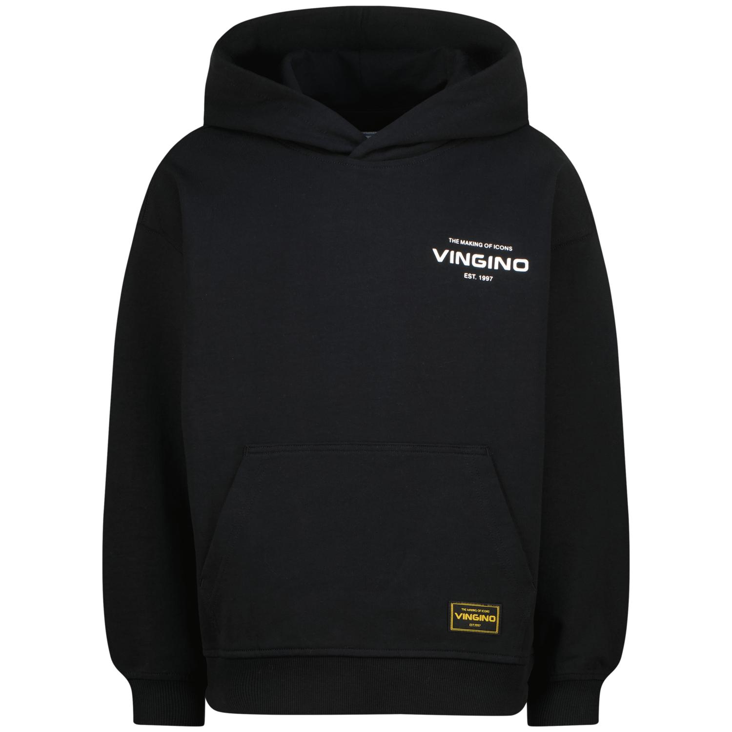 VINGINO NOOSKB340018 BASIC HOODY DEEP BLACK