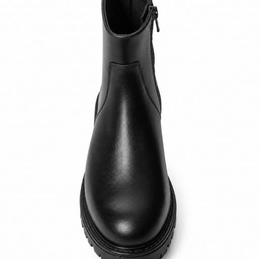 Botín clásico cuero negro Mod. ELLE [1]