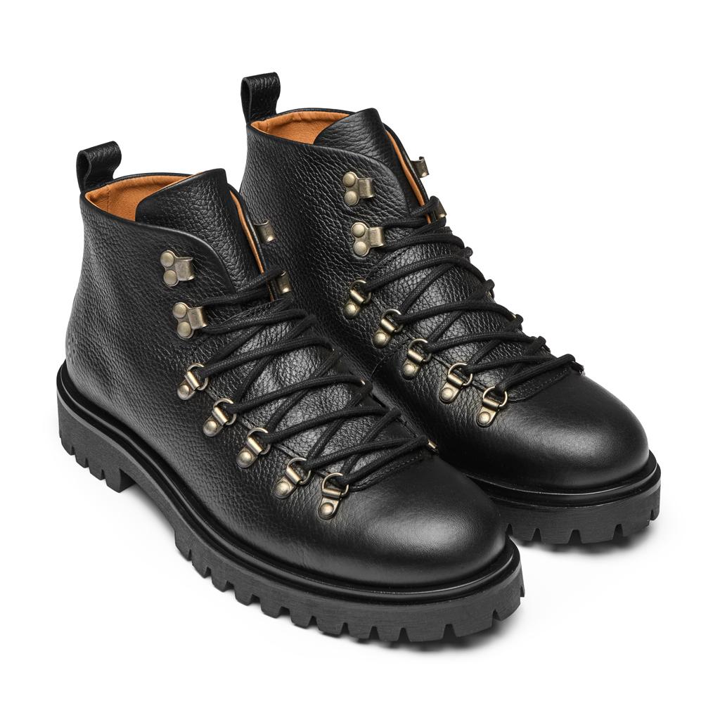Bota piel negra crazy horse Mod. GRAZ
