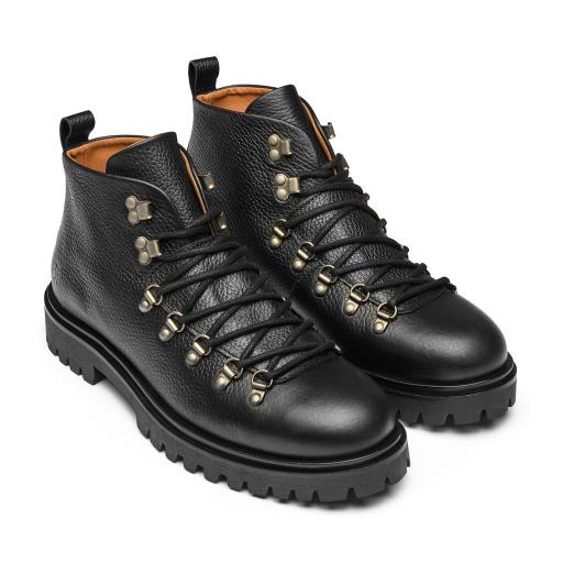 Bota piel negra crazy horse Mod. GRAZ