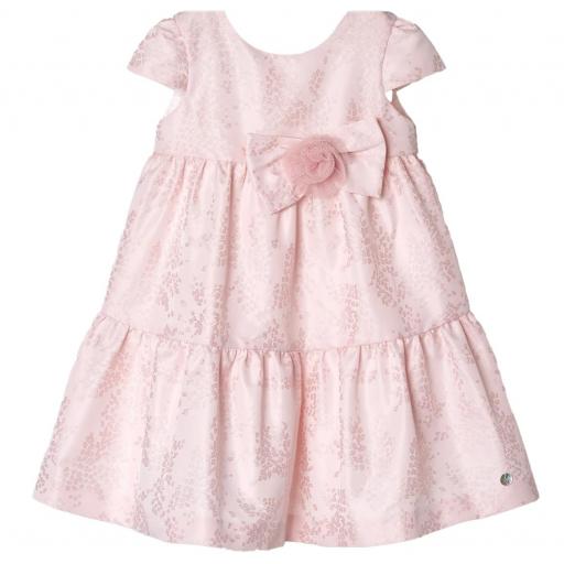 PAZ RODRIGUEZ VESTIDO INFANTIL CEREMONIA V24 COLOR ROSA PALO