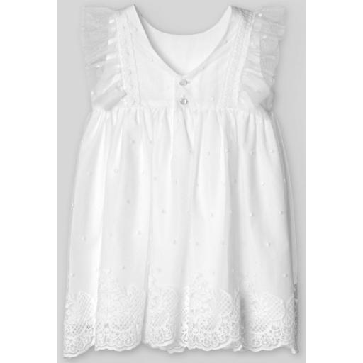 PAZ RODRIGUEZ  VESTIDO INFANTIL TULL BORDADO CEREMONIA C/ENTREDOS [1]