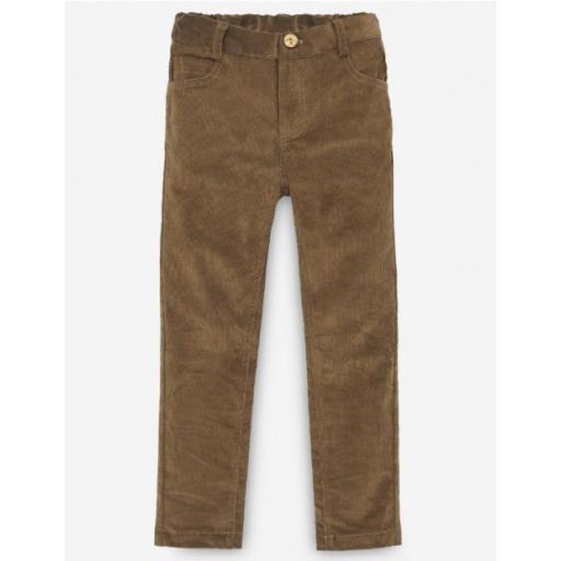 PAZ RODRIGUEZ PANTALON MICROPANA LARGO NOITE - REF: 007-35838 COLOR AVELLANA [0]