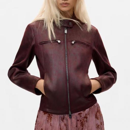 DESIGUAL CHAQUETA BIKERCY GRANATE OSCURO   [5]