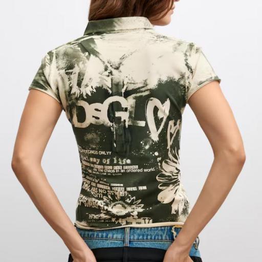 DESIGUAL T-SHIRT GOOD FEELINGS [2]
