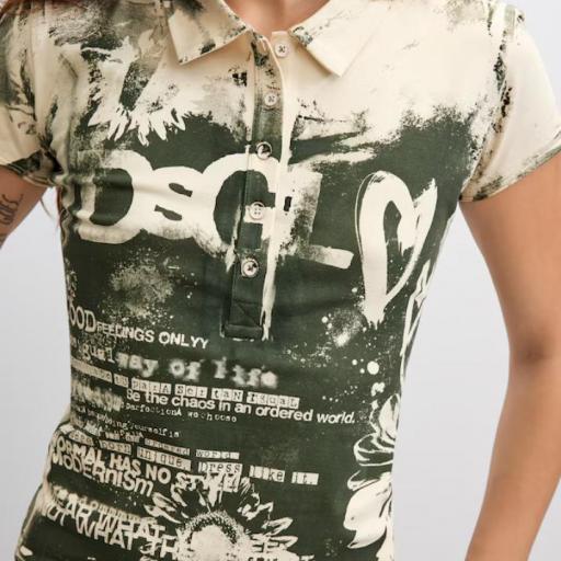 DESIGUAL T-SHIRT GOOD FEELINGS [5]