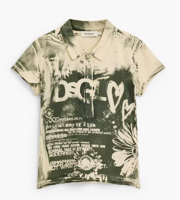 DESIGUAL T-SHIRT GOOD FEELINGS