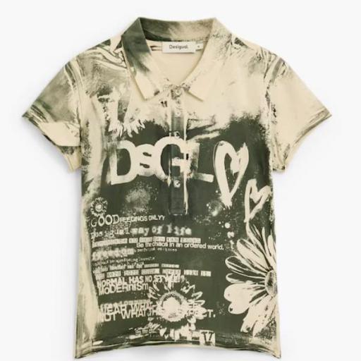 DESIGUAL T-SHIRT GOOD FEELINGS